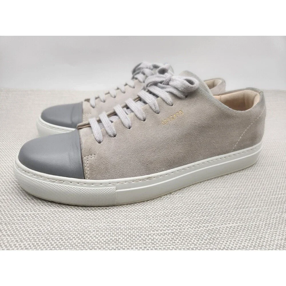 Alex Arigado Cap Toe Sneaker Size 9 Gray Leather Suede Lace Up Casual